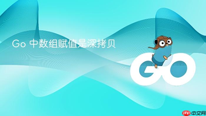 Go 中数组赋值是深拷贝