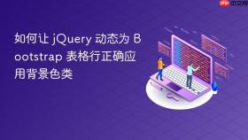 如何让 jQuery 动态为 Bootstrap 表格行正确应用背景色类