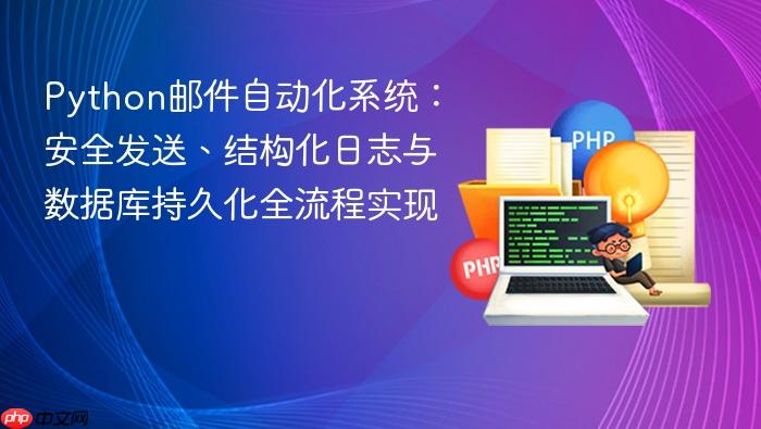 Python邮件自动化系统:安全发送、结构化日志与数据库持久化全流程实现