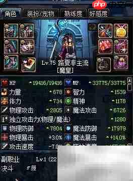 魔皇刷图加点技巧