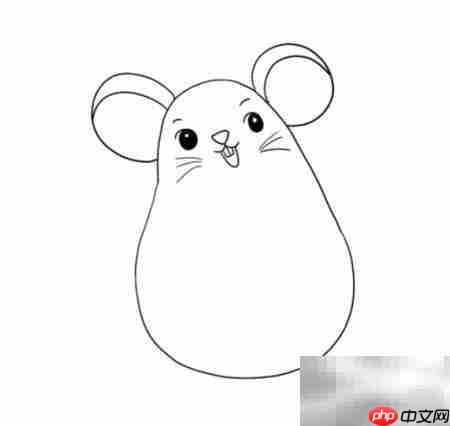 胖老鼠简笔画教程