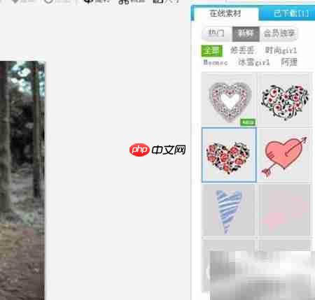 美图秀秀静态饰品使用技巧