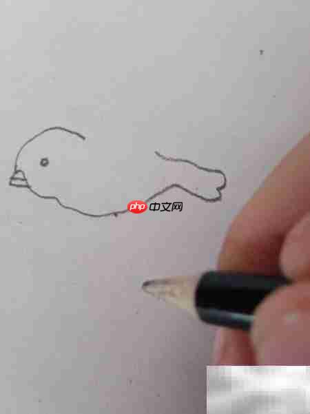 如何画飞翔的小鸟