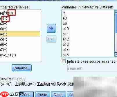 SPSS合并数据文件方法