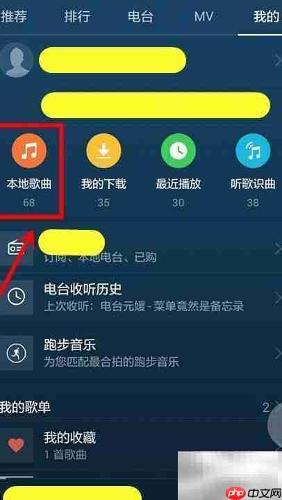 手机搜歌词技巧