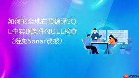 如何安全地在预编译SQL中实现条件NULL检查（避免Sonar误报）