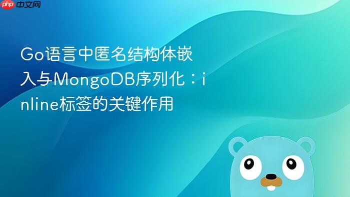 Go语言中匿名结构体嵌入与MongoDB序列化:inline标签的关键作用