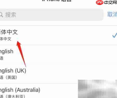 iPhone简体中文设置方法