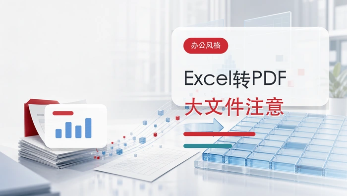 Excel怎么转PDF?大文件处理前要注意什么
