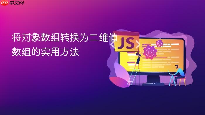 将对象数组转换为二维值数组的实用方法