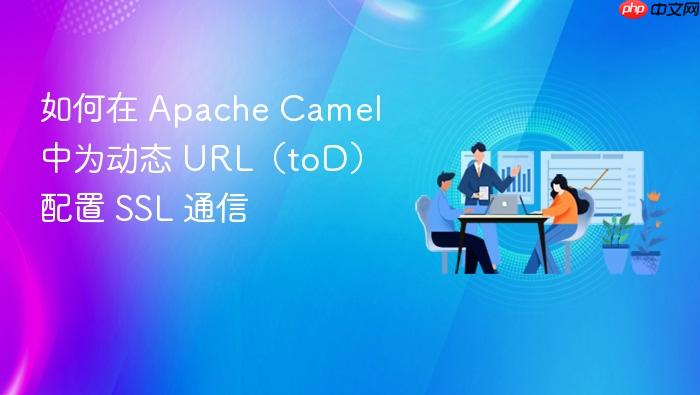 如何在 Apache Camel 中为动态 URL(toD)配置 SSL 通信