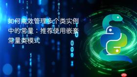 如何高效管理多个类实例中的常量：推荐使用嵌套常量类模式
