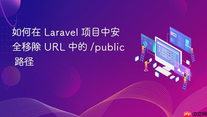 如何在 Laravel 项目中安全移除 URL 中的 /public 路径