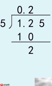 1.25÷5竖式步骤详解