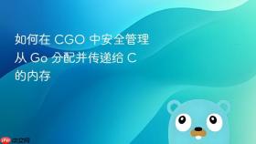 如何在 CGO 中安全管理从 Go 分配并传递给 C 的内存
