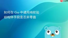 如何在 Go 中通用地校验结构体字段是否非零值