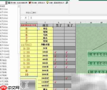 智能田径运动会编排软件推荐