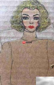 彩铅画教程：美发师安琪