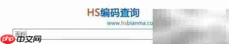 HS编码查询方法指南