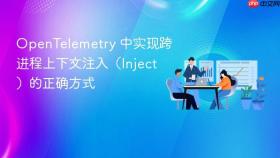 OpenTelemetry 中实现跨进程上下文注入(Inject)的正确方式