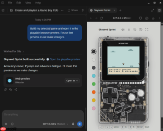 OpenAI 携手 ModRetro 发布 Codex 专用插件：动动嘴就能造出复古 Game Boy 游戏