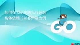 如何在 Go 中跨包传递结构体依赖(以客户端为例)