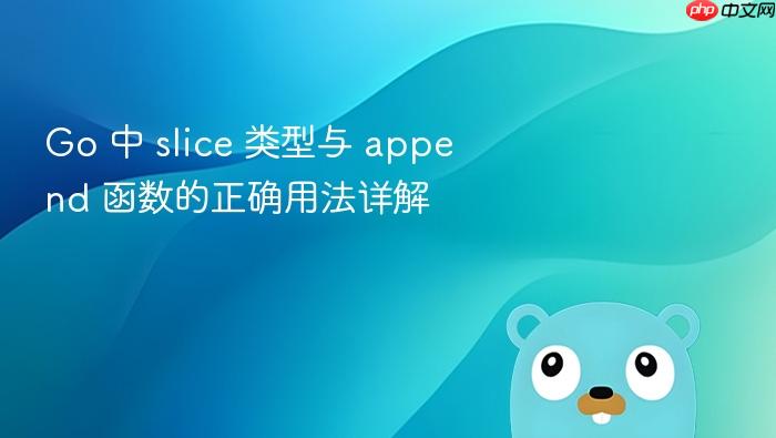 Go 中 slice 类型与 append 函数的正确用法详解