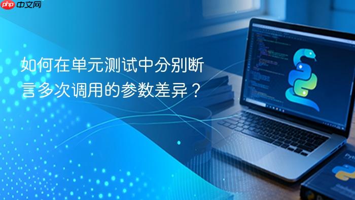 如何在单元测试中分别断言多次调用的参数差异?