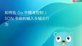 如何在 Go 中精准控制 JSON 字段的输入与输出行为
