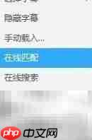 迅雷影音在线匹配字幕教程