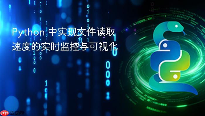 Python 中实现文件读取速度的实时监控与可视化