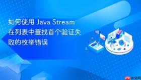 如何使用 Java Stream 在列表中查找首个验证失败的枚举错误