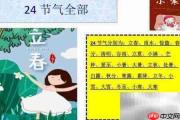 24节气手抄报精选