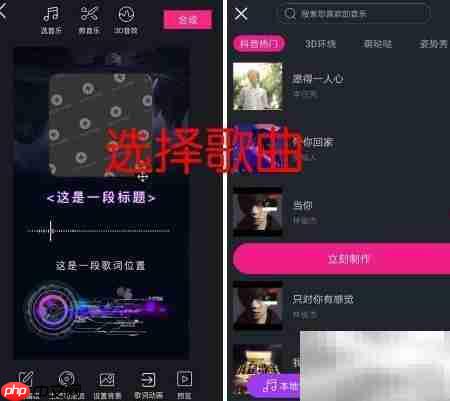美册MV双排字幕制作技巧