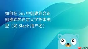 如何在 Go 中创建符合正则模式的自定义字符串类型（如 Slack 用户名）