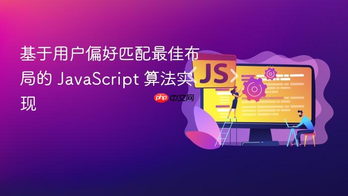 基于用户偏好匹配最佳布局的 JavaScript 算法实现