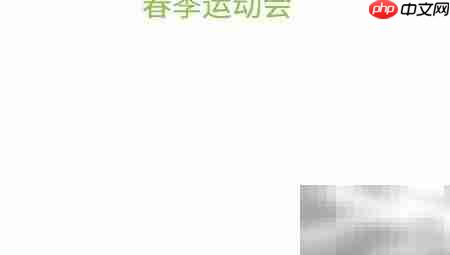 春季运动会精彩瞬间