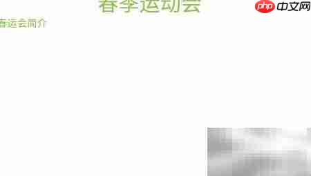 春季运动会精彩瞬间