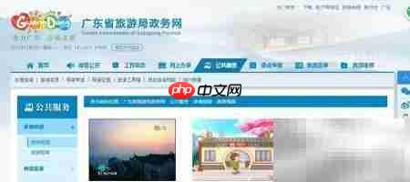广东省旅游局官网使用指南