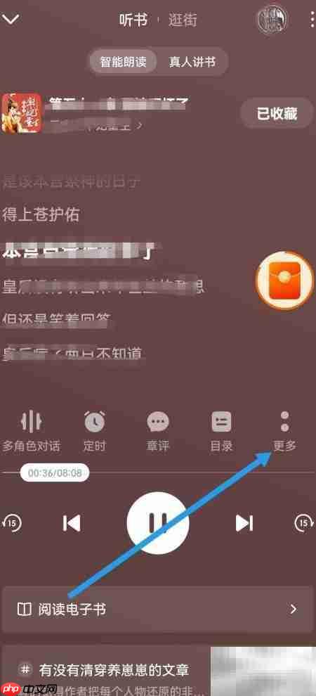 番茄畅听1.25倍速设置方法