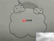 云朵边框绘画技巧