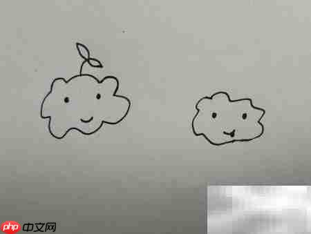 云朵边框绘画技巧