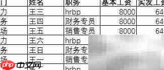 快速制作打印工资条
