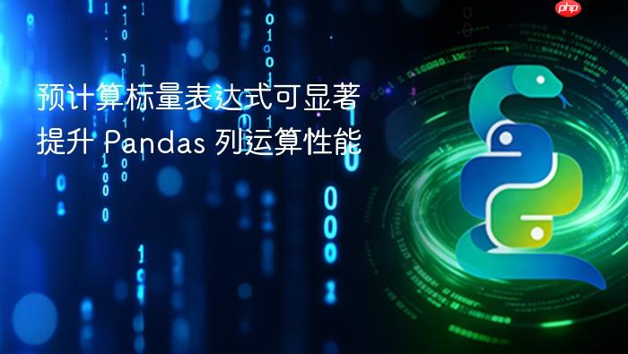 预计算标量表达式可显著提升 Pandas 列运算性能