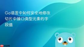 Go语言中如何安全地修改切片中接口类型元素的字段值