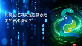 如何验证列表是否符合给定的结构模式？

