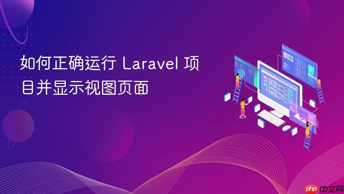 如何正确运行 Laravel 项目并显示视图页面