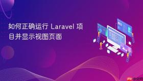 如何正确运行 Laravel 项目并显示视图页面