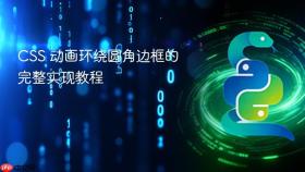 CSS 动画环绕圆角边框的完整实现教程