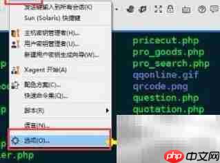 Xshell右键粘贴设置方法